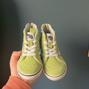 Toddler high top vans size 7.0